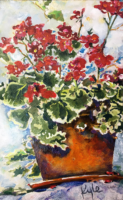 Red Geraniums