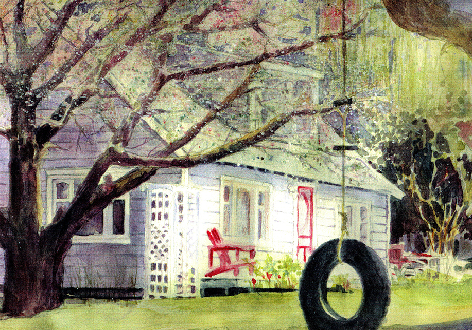 Linda's House with Tire Swing