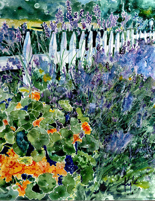 Nasturtiums & Lavender