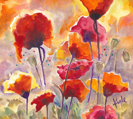 Peace Poppies three