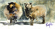 Sheep in Winter One