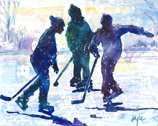 Skating on the Pond